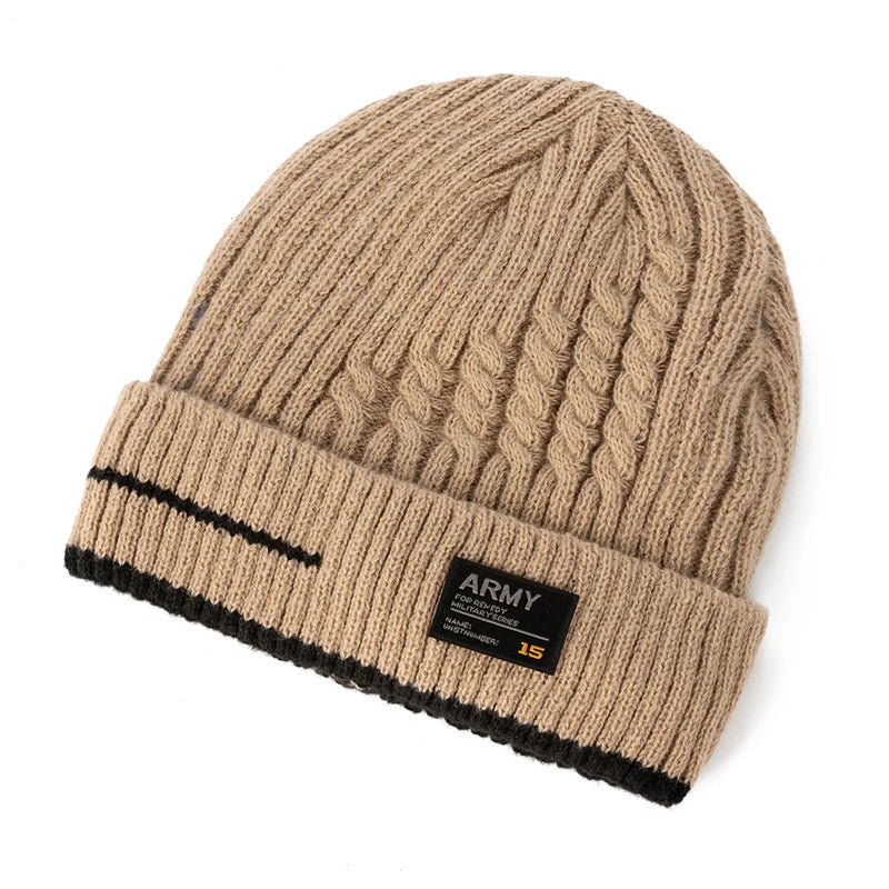 Thick Knit Beanie, Unisex Winter Skullcap