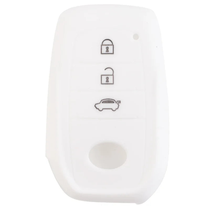 Car Key Silicone Case For Toyota Highlander Land Cruiser Riez 86 Rav4 Prado Innove Camry Hilux 3 Buttons Remote Key Supplies