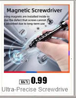 TE674 High Hardness Precision Screwdriver 0.6 0.8 1.2 1.5 T2 2.5 Plum Blossom Cross For iPhone Bottom Internal Disassembly Tools