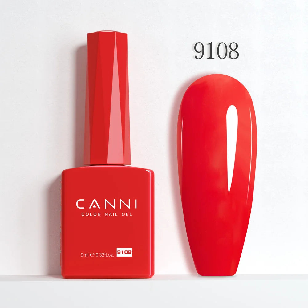 CANNI Gel Nail Polish TPO/HEMA FREE Gorgeous Christmas Red Color Winter Nails Full Coverage Soak Off UV LED Semi Permanent Gel