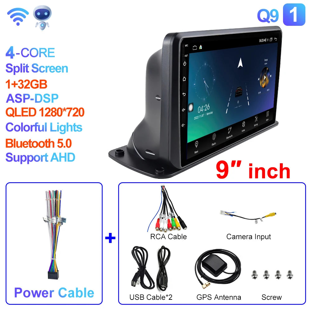 CAIXI 9"/10" Universal 2-DIN Android Car Stereo — CarPlay, GPS Navigation, Truck & Car Fit