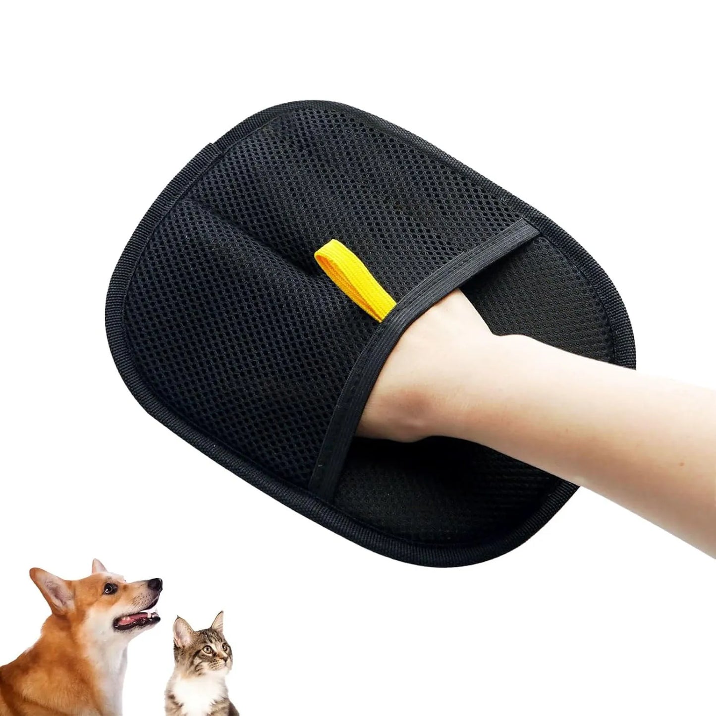 Pet Hair Remover Brushing Gloves – Remove Fur from Clothing, Furniture, Car Seats & Upholstery | 1, 2 or 5 Pack (17x23cm)