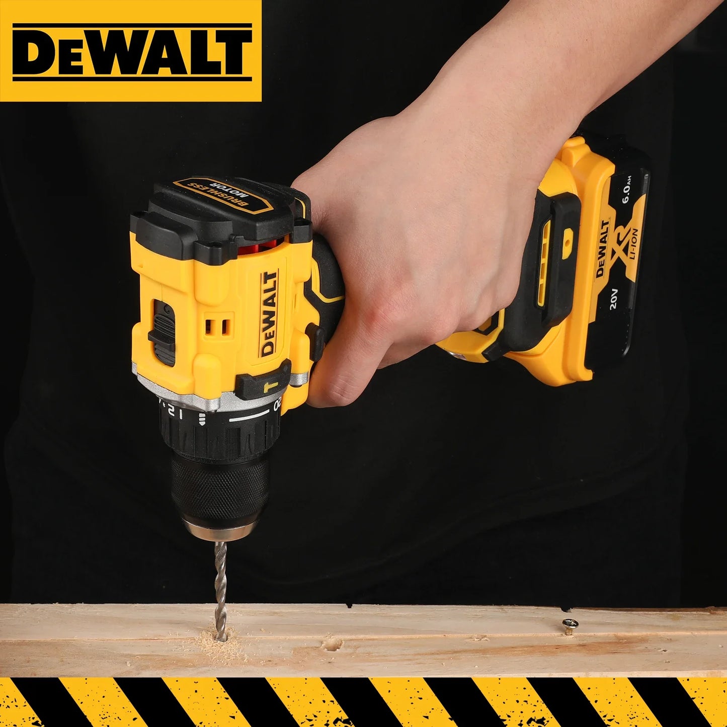 DEWALT DCD805 20V Power Tools Brushless Impact Drill Cordless Electric Screwdriver Multi-Function Hand Drill
