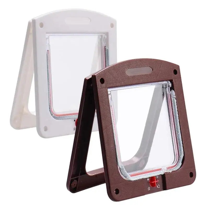 Large 4-Way Locking Pet Door - Weatherproof Cat & Dog Flap