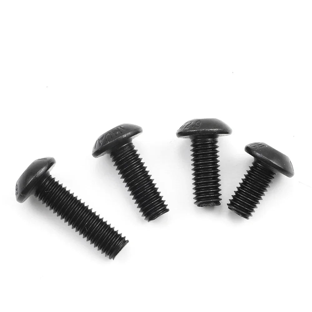 JUIDINTO 1-50pcs Allen Round Screw Bolt 12.9 Grade M2 M2.5 M3 M4 M5 M6 M8 M10 Hex Hexagon Socket Button Head Screw for MTB