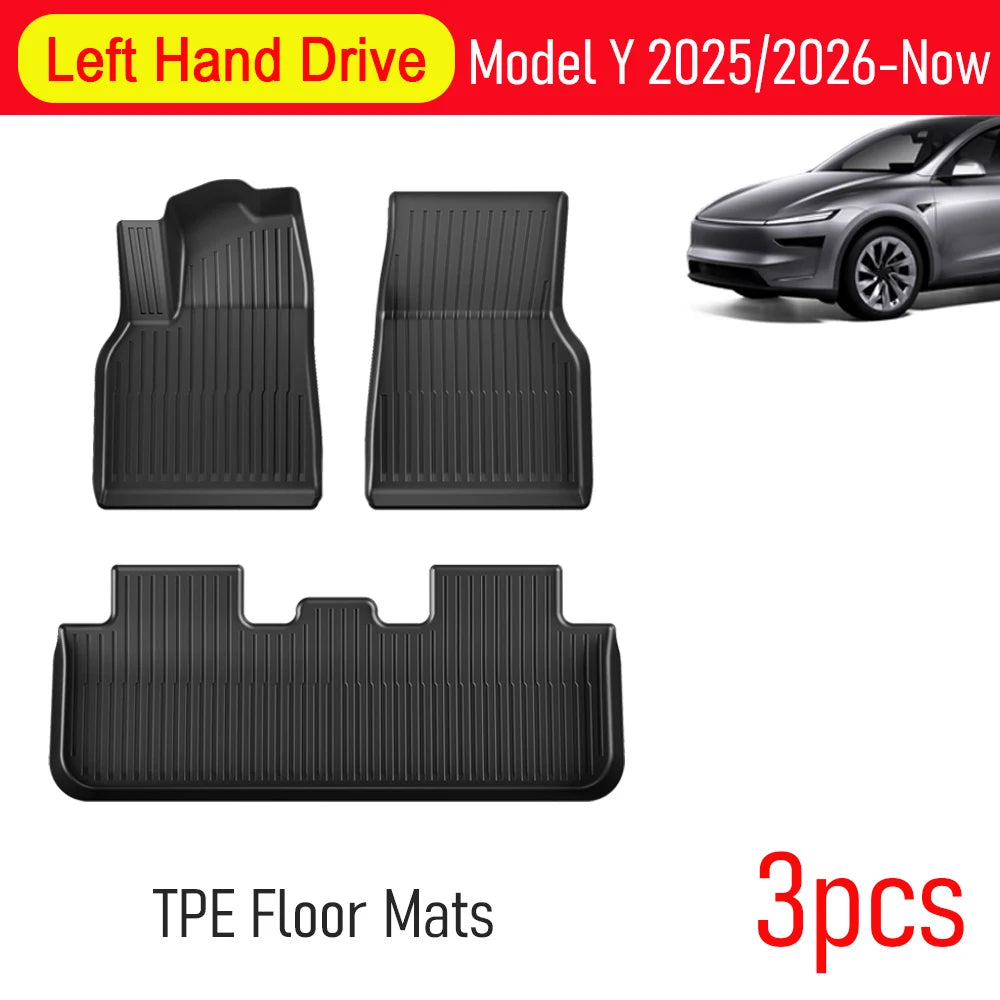 for Tesla Model Y Juniper 2026 2026 Car Floor Mats Cargo Liner Trunk Mats Backrest Kick Pads Protection Car Interior Accessories