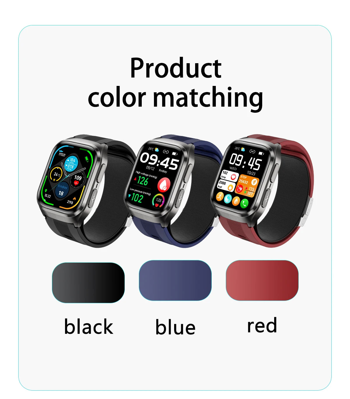 2026 New Upgrade AI Diagnostic  Airbag  Precise Blood Pressure Health SmartWatch Uric Acid ECG Blood lipids Smartwatch Men Women