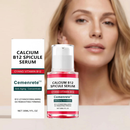 Calcium B12 Wrinkle Serum Nourishing Firming Glowing Fade Fine Lines Stabilizing Repairing Revitalizing Brightening Facial Serum