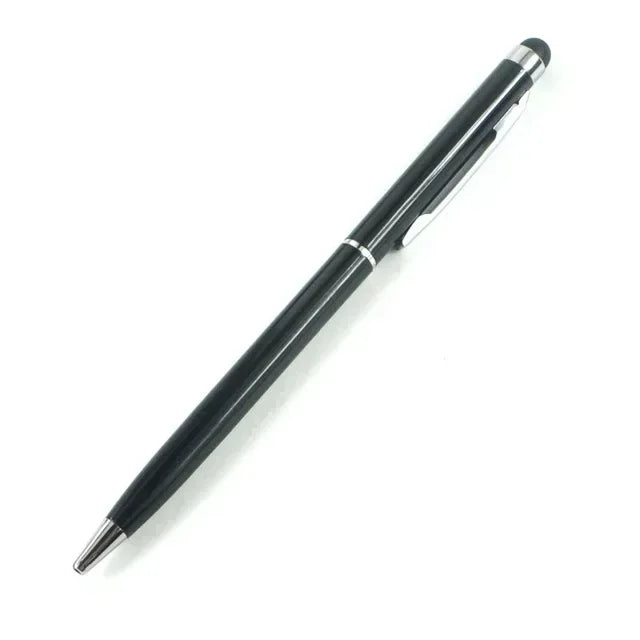 20-200 Pens Each Pack Mini Metal 2-in-1 Stylus Universal Ballpoint Pen Custom Logo Text Engraving Office School Advertising Pen
