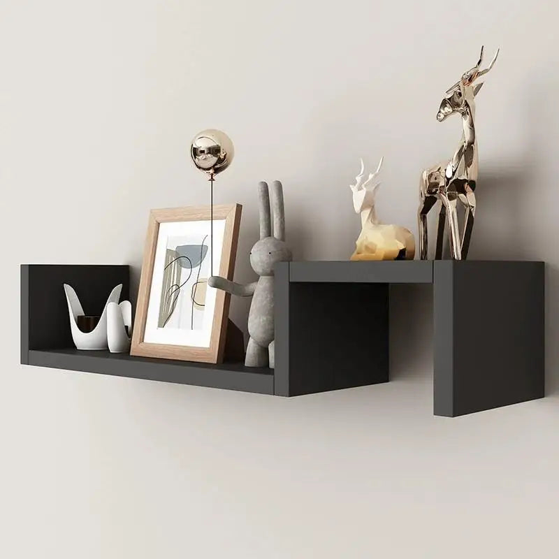 Wall-mounted Shelves For Living Room And Bedroom, Featuring Simple, Freely Combinable, And Creative Grid Designs