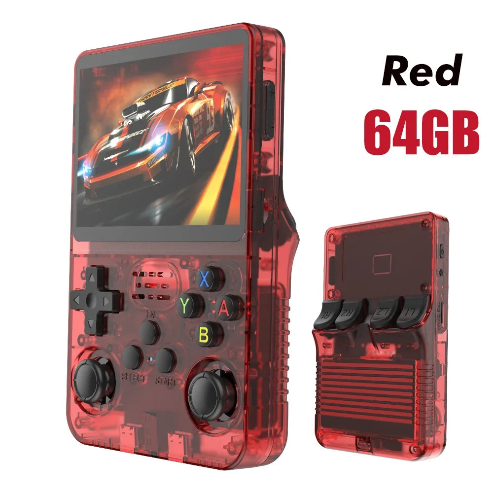 BOYHOM NEW R36S Retro Video Game Console Linux System 3.5 Inch IPS Screen Portable Pocket Player 64GB 128G Games best Boys gifts