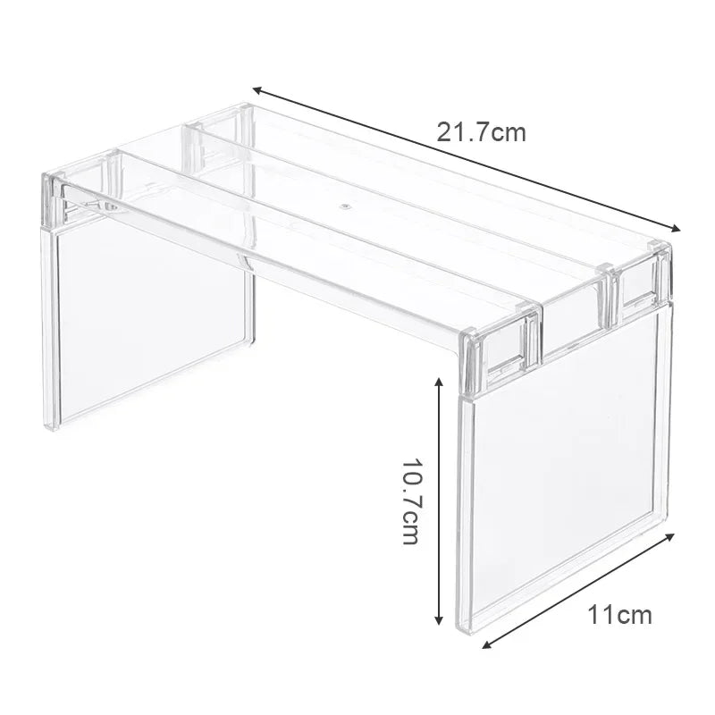 Clear Expandable Cabinet Organizer - Spice and Dish Divider Shelf - photo 6