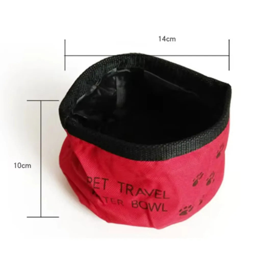 Foldable Oxford Dog Bowl - Outdoor Hiking Travel Feeder – photo 4