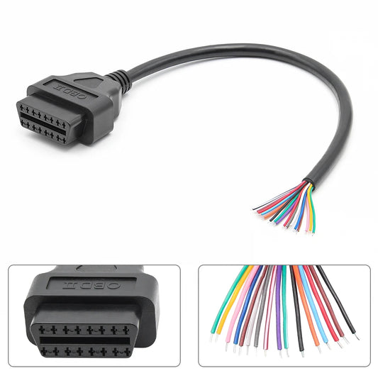 OBD2 30cm Male/Female Plug Connector Auto Scanner Cables OBDII 16Pin Automotive Diagnostic Extension Scanner Adapter