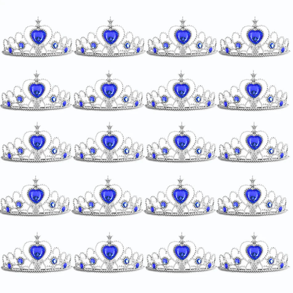 Wholesale 20pcs/lot Kids Crown Tiara Princess Magic Wand Wand Snowflake Fairy Stick Princess Show Dress Up Costume Accessories