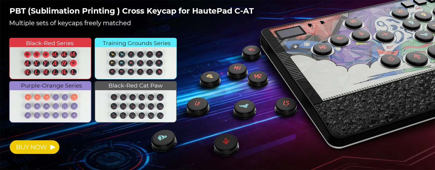 Haute42 C-AT Magnetic Leverless Hitbox Controller Stickless Arcade Controller Keyboard For PC/PS4/PS5/Switch Hitbox Fightstick