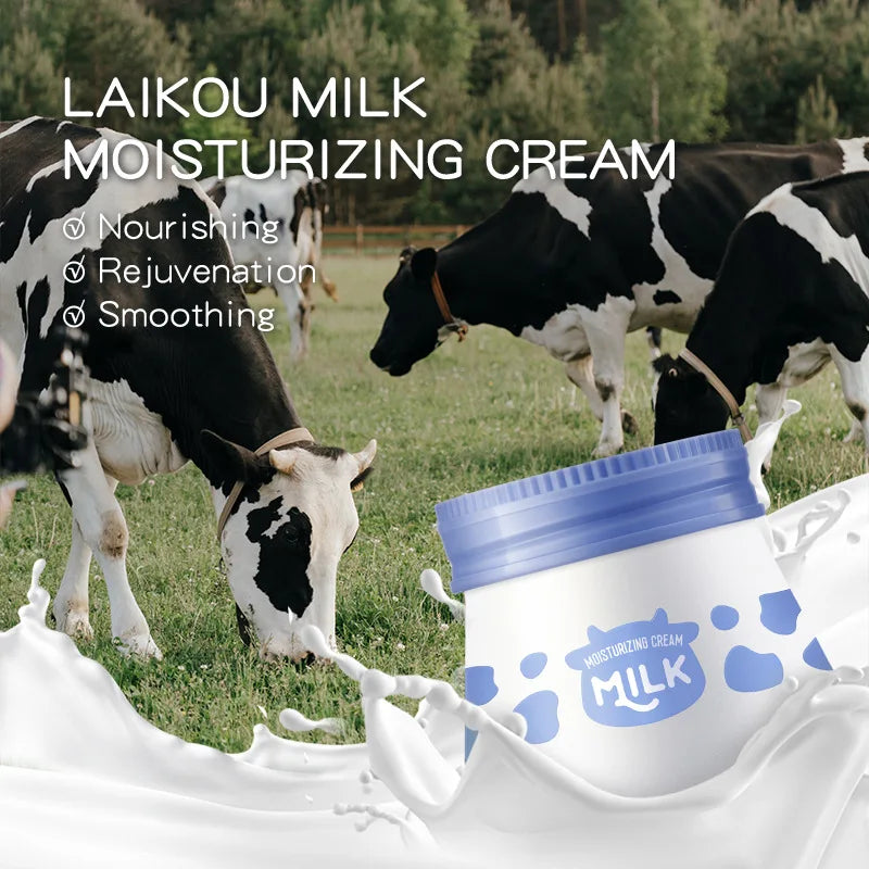 55g Milk Hyaluronic Acid Moisturizing Cream Smooth Nourish Face Creams  Improving Dryness & Roughness Facial Skin Care Products