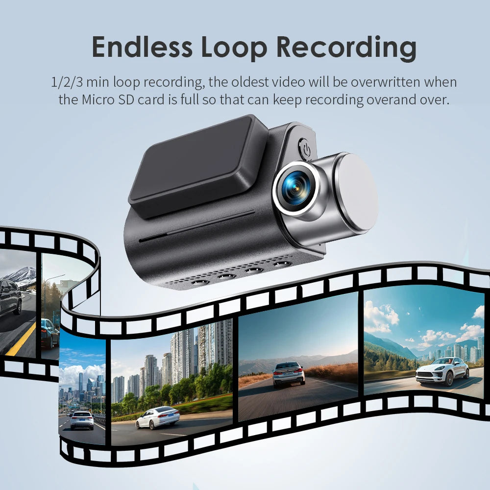 4K Front and Rear Dash cam KAWA D7,Video Recorder 4K WiFi6 Car Camera,DVR Tiny Rear Camera for AUTO,APP/Voice Control Dashcam