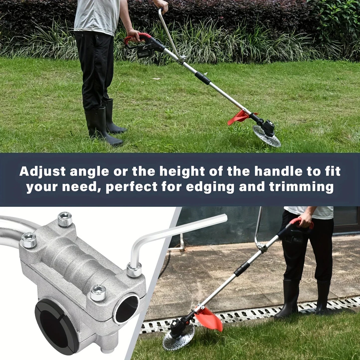 Trimmer Handle - Ergonomic Trimmer Grip Weeder Trimmer Handle Lawn Trimmer Handle for Lawn Care Trimmer Handle for Weed Whacker