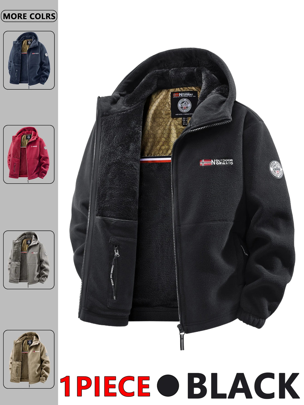 Men's Hooded Casual Jacket - Zip Coat for Travel and Commuting - photo 2