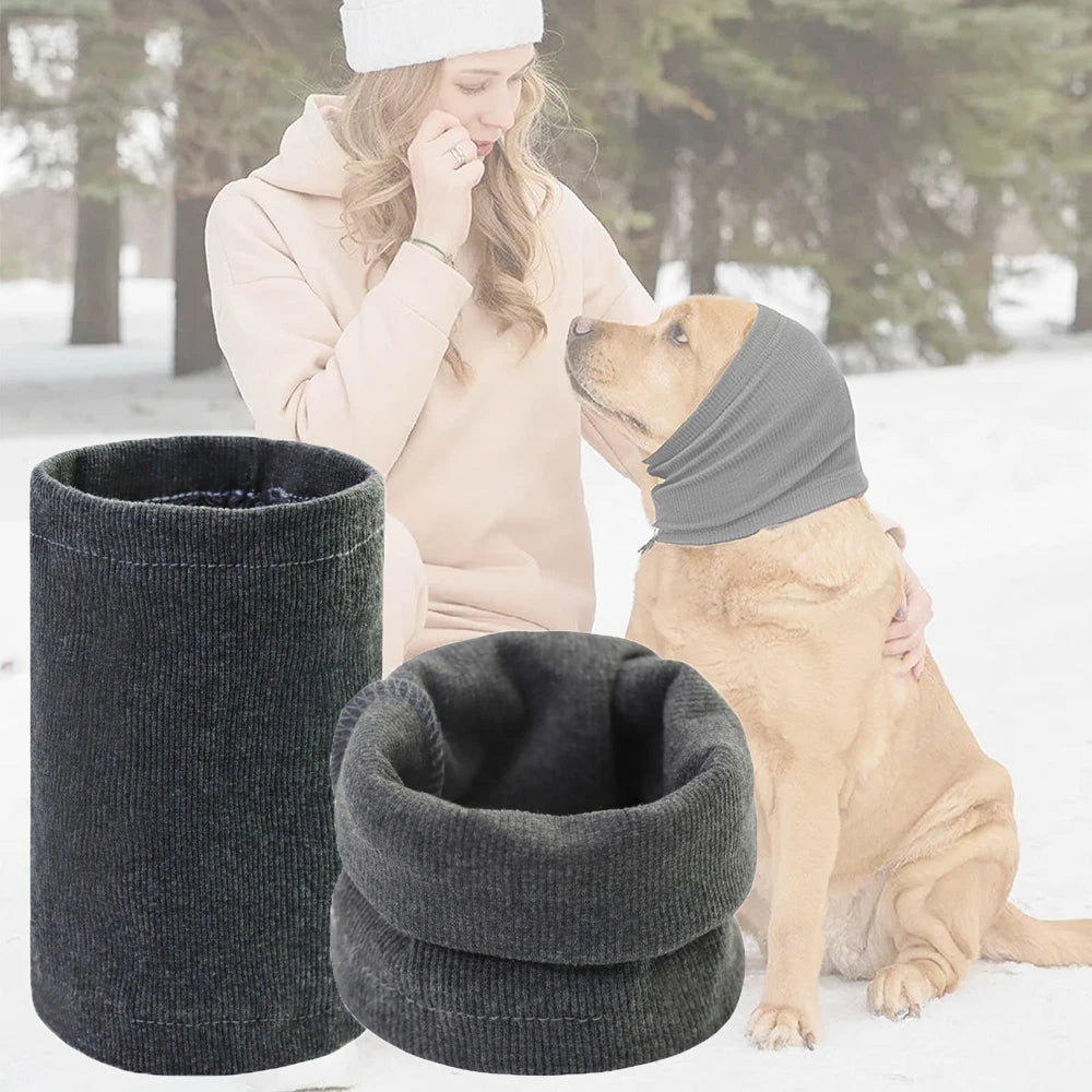 Pet Ear Muffs Snood - Stretchy Knit Head Wrap for Cats and Dogs - photo 3