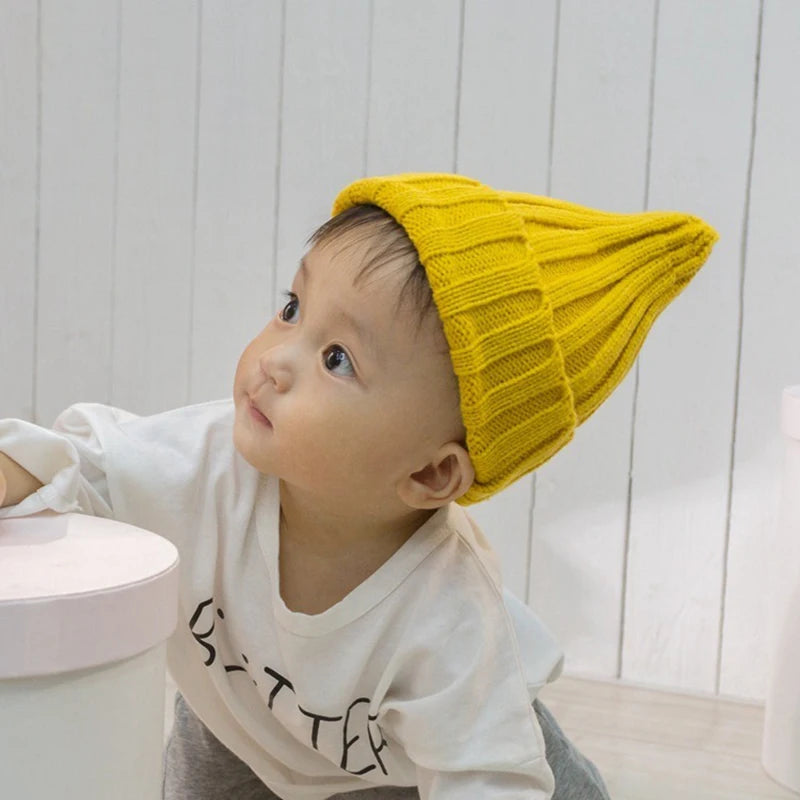 Kids Crochet Knit Bonnet Beanie - Solid Winter Hat 1-6 Years - photo 4