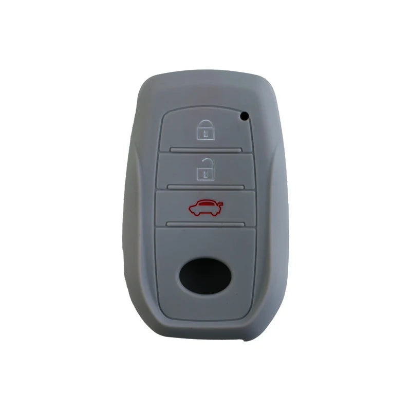 Car Key Silicone Case For Toyota Highlander Land Cruiser Riez 86 Rav4 Prado Innove Camry Hilux 3 Buttons Remote Key Supplies