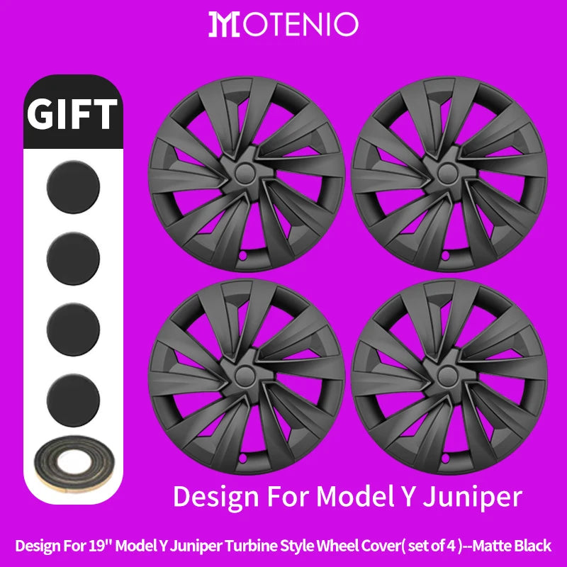 4PCS Wheel Cover for Tesla Model Y Juniper 2026-2026 19 Inch Car Replacement Wheel Cover Automobile Hub Cap Full Rim Car