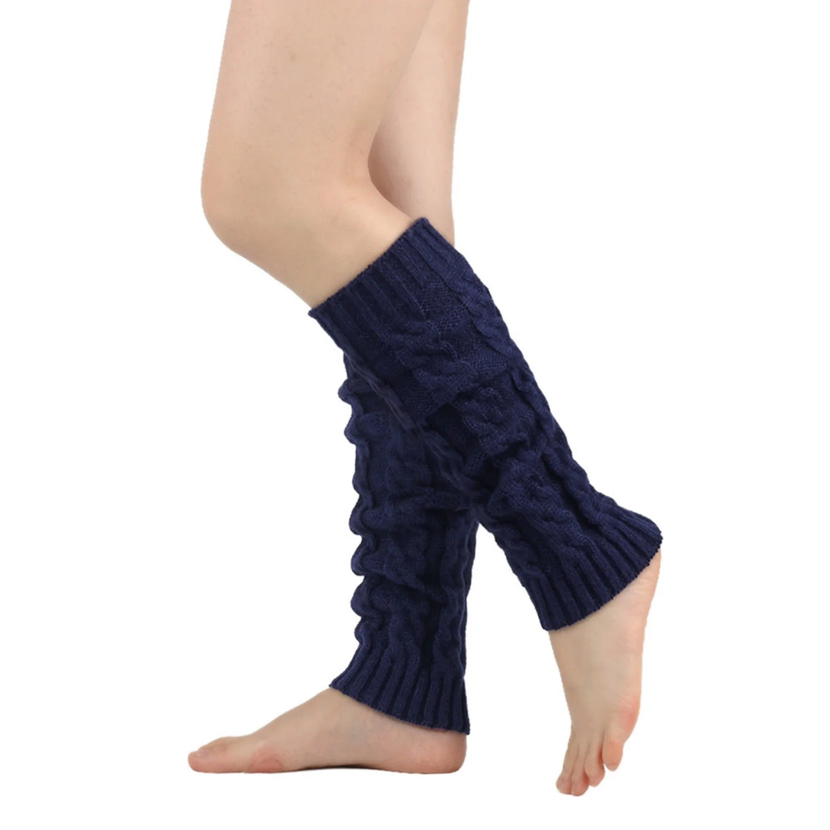 Women's Long Crochet Leg Warmers - Ankle to Knee Knit Boot Covers - photo 6