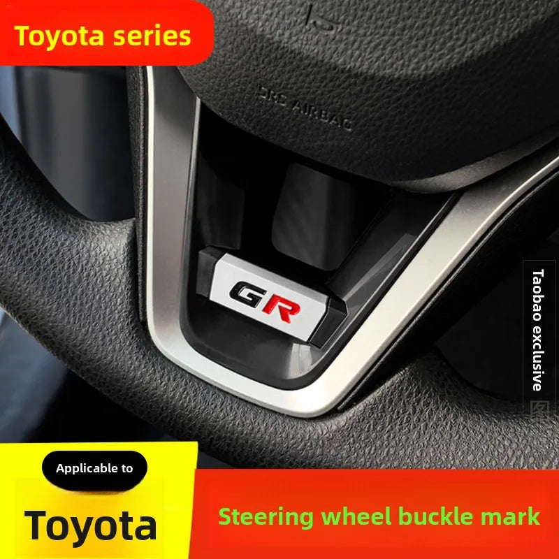 Applicable to Toyota Fronanda Corolla RAV4 Rongfang Wilanda Leiling steering wheel decorative frame modification sticker