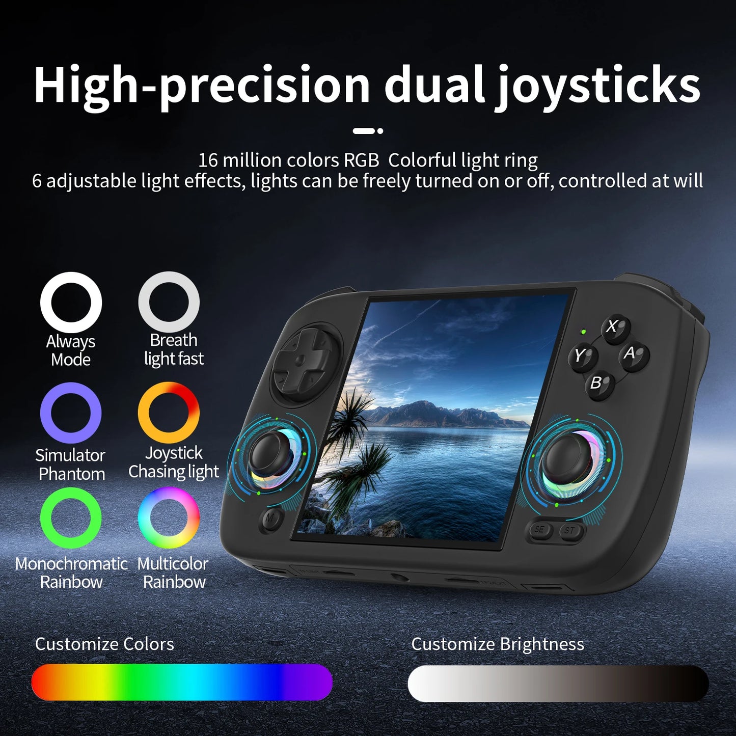 Anbernic RG CubeXX Retro Handheld Game Console 3.95 Inch IPS Screen 64 Bit Linux System With RGB Joystick Lighting HDMI-Support