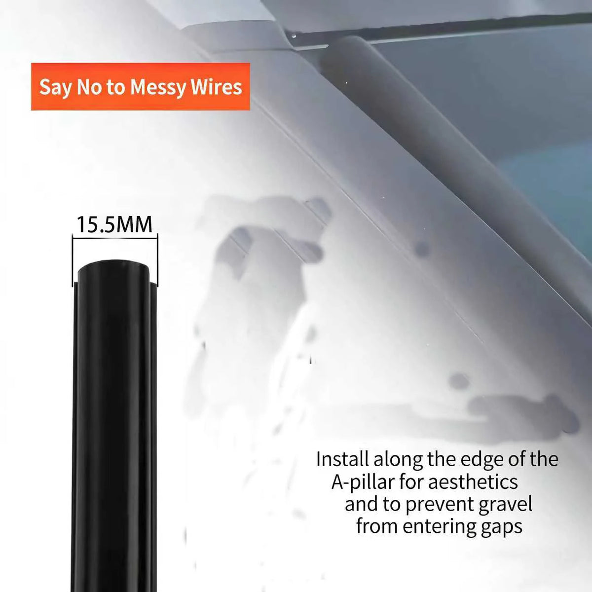 Self-Adhesive Car Roof Wire Hiding Trim for Cable Routing - view 4
