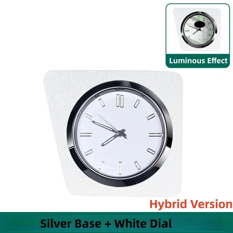 Car Dashboard Stick-On Luminous Digital Clocks Auto Vehicle Air Outlet Mini Watches For Toyota RV4 WILDLANDER 2024-2025