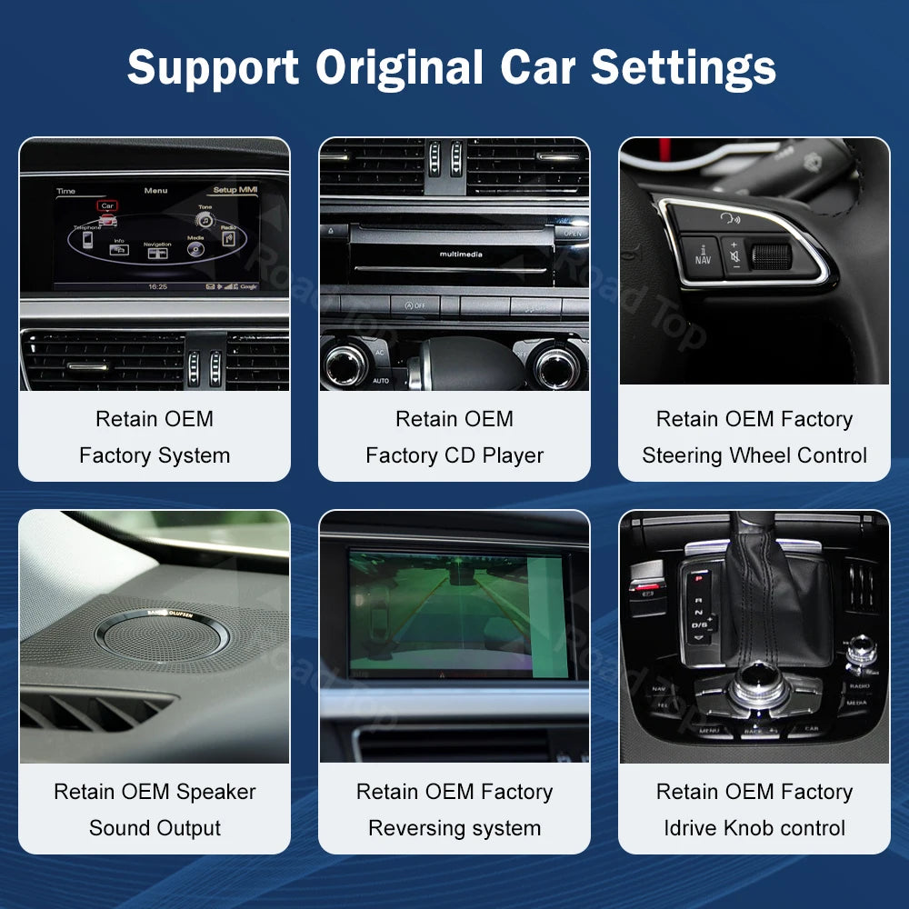 8.9 Inch 12.3"" Multimedia Display Touch Screen For Audi A5 S5 2008-2016 Airplay Miracast Function Wireless Carplay Android Auto