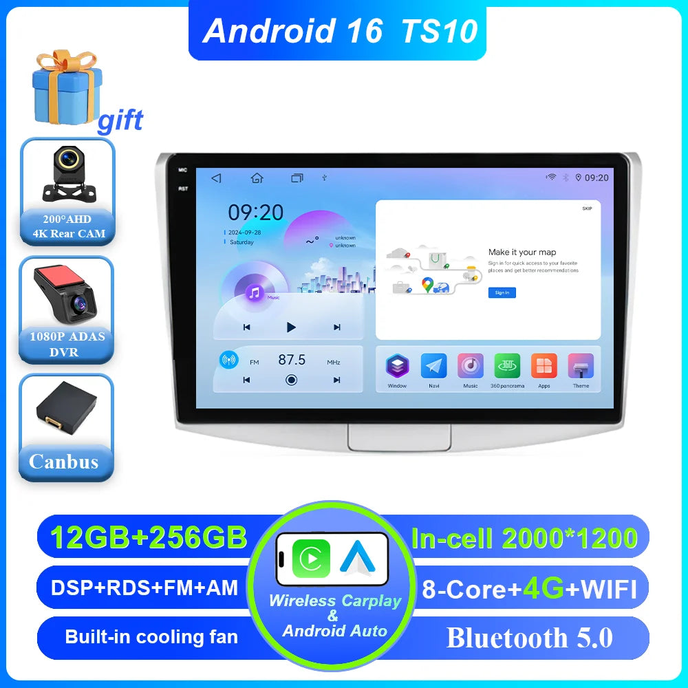 Car Stereo with Apple CarPlay & Android Auto, Compatible with VW Passat B6 B7 & CC