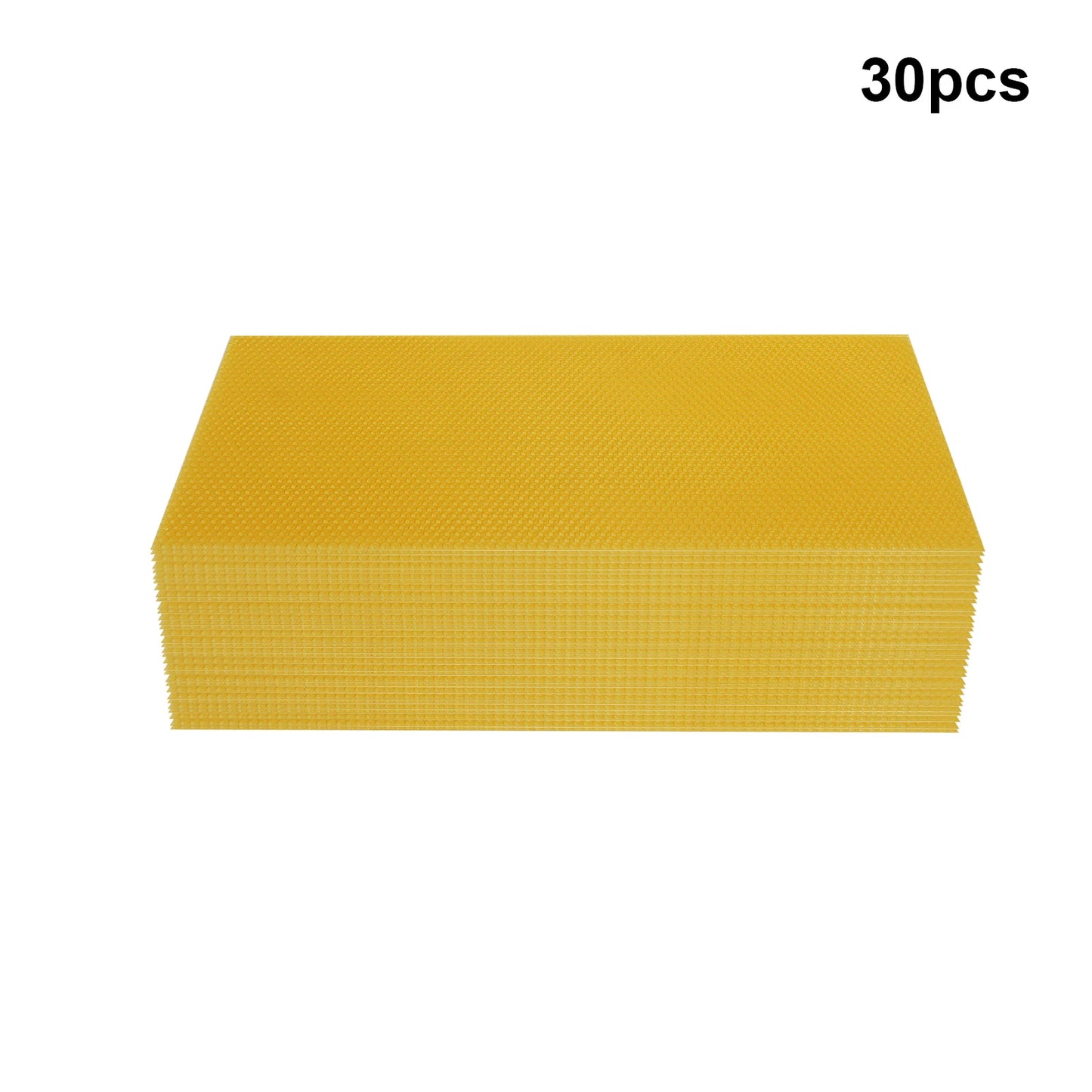 30-Pack Natural Beeswax Hive Foundation Sheets — Beekeeper Starter Kit