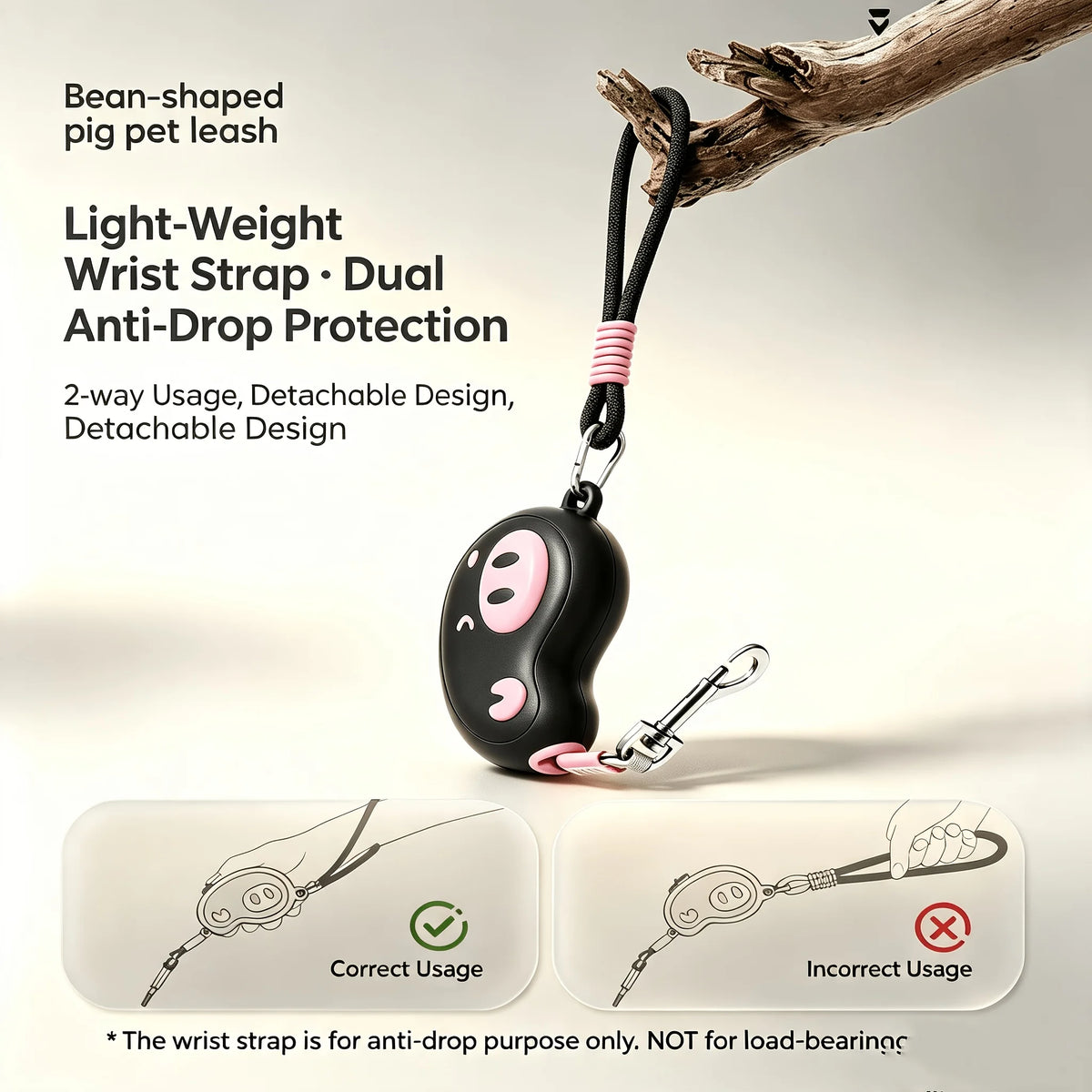 Retractable Leash for Dogs up to 40 lbs - 2.2 m Reflective – photo 3