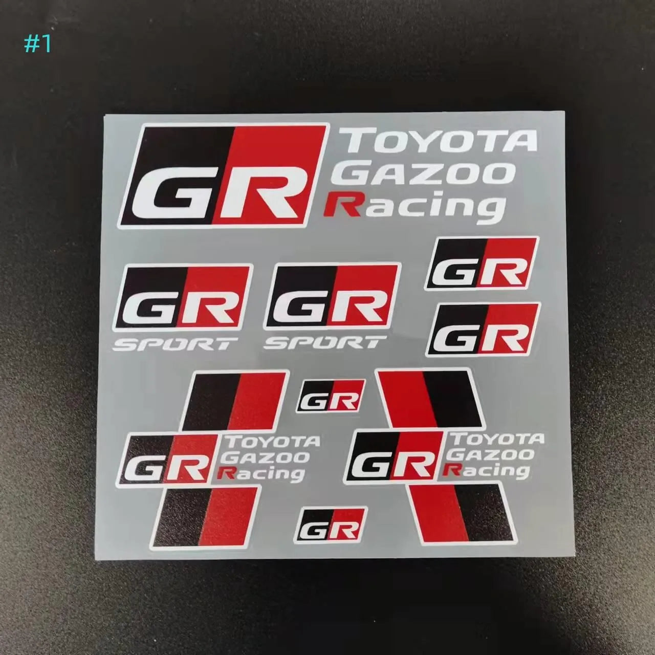 Car Decoration Stickers Reflective Waterproof Stickers Racing Decals For Toyota Yaris GR GAZOO Racing Logo Auris Pruis RAV4 TRD