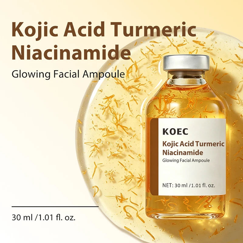 Kojic Acid Turmeric Facial Ampoule Serum With Niacinamide Deep Moisturizing Nourishing Essence