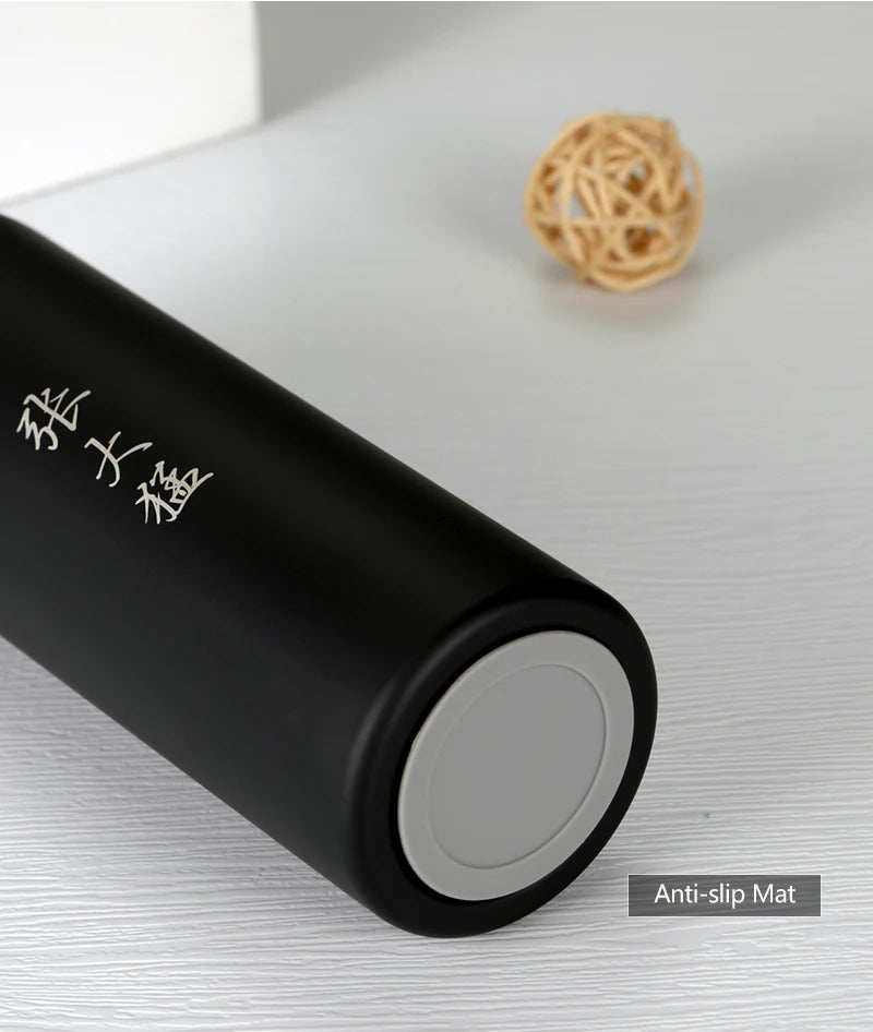 200/300ML 316 Stainless Steel Pocket Mini Thermos Custom LOGO Black Hot Water Bottle Vacuum Flask For Ice Coffee Travel Cup