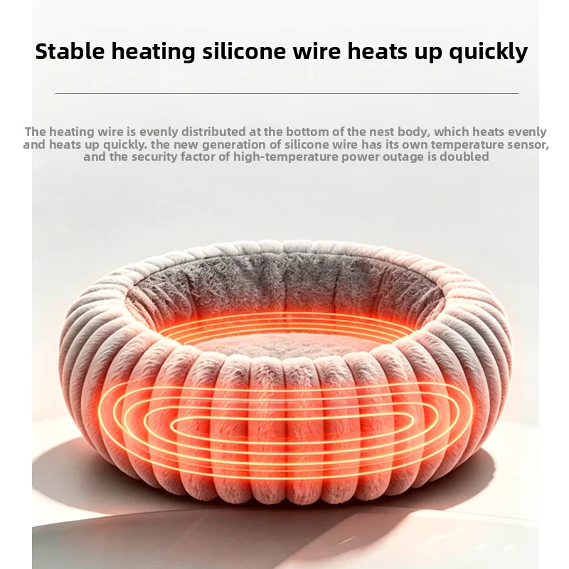 USB Heated Pet Bed - Temperature Control, Medium & Large – photo 2