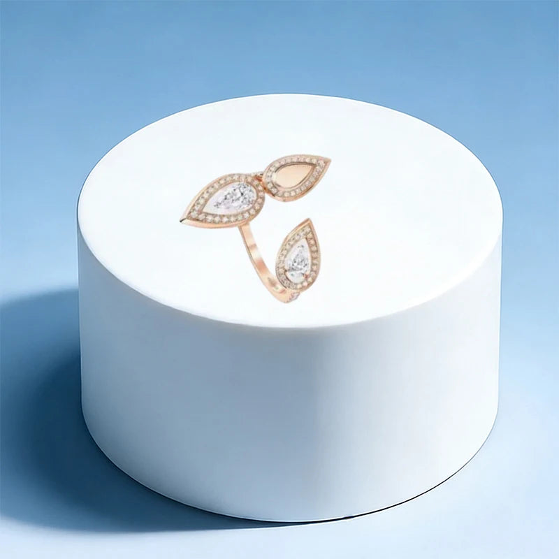925 silver elegant ring - high-quality women's wedding party gift - DIY shining accessory