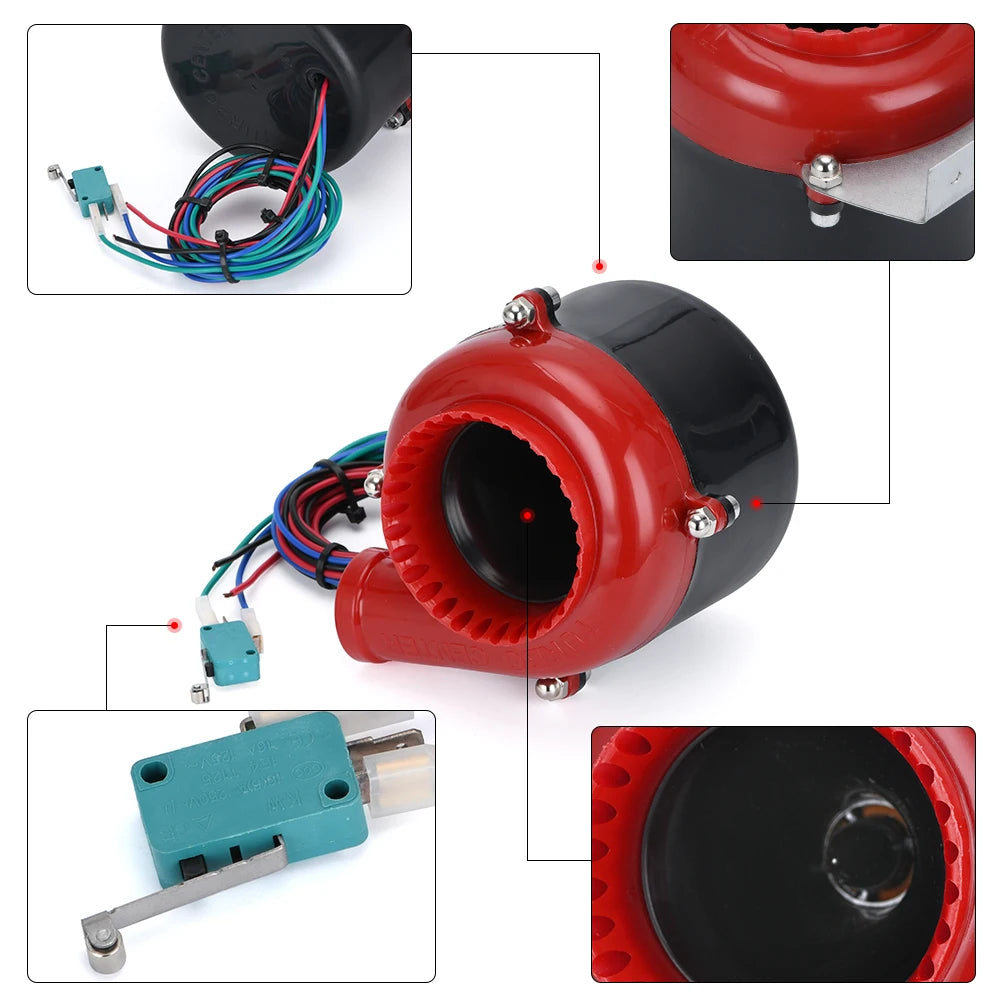 racing Universal Electronic Turbo Car Fake Dump Valve Electronic Turbo Blow Off Valve Blow Off Analog Sound BOV