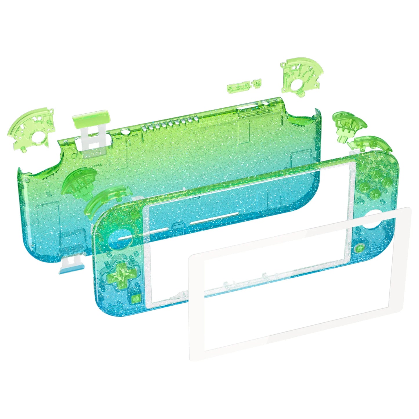eXtremeRate Replacement Handheld Controller Housing Custom Shell with Screen Protector & ABXY Buttons for Nintendo Switch Lite