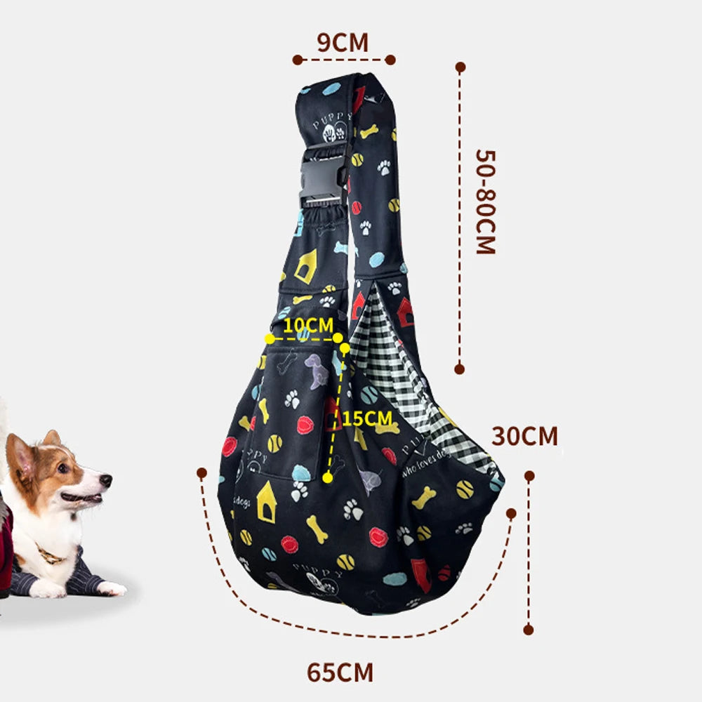 Cartoon Print Pet Carrier Bag - Crossbody Travel Bag – photo 3