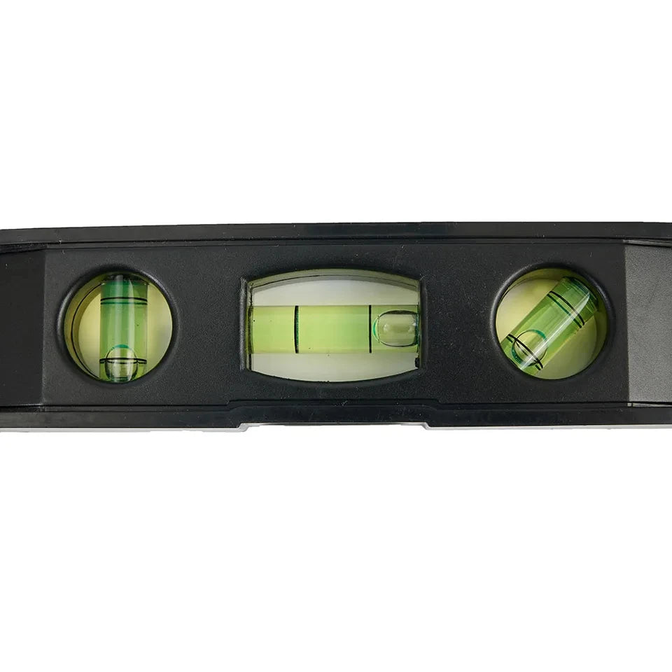 Horizontal Ruler 3 Bubble Spirit Level Magnetic ABS Shell Mini Pocket Portable Spirit Level Tool Measure Tool Machinery Leveller