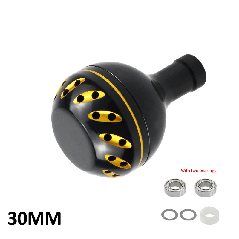 EKfan 30/35/38mm Alloy Metal Fishing Handle Knob For Spinning Baitcast Reel Dawa Shmano 4MM Shaft Fishing Rocker DIY Tool Parts