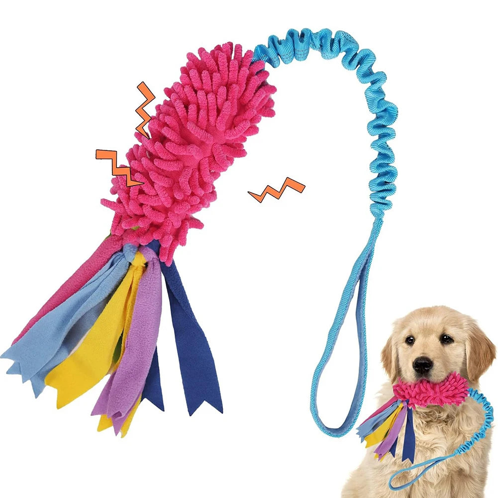 Bungee Tug Mop Toy - Squeaky Tug-of-War Rope – photo 2