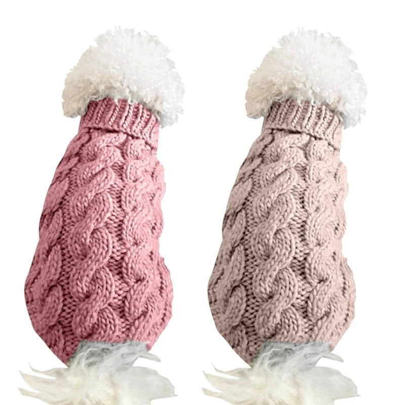 Knitted Dog Sweater Vest - Warm Winter Pullover for Small Dogs - photo 4