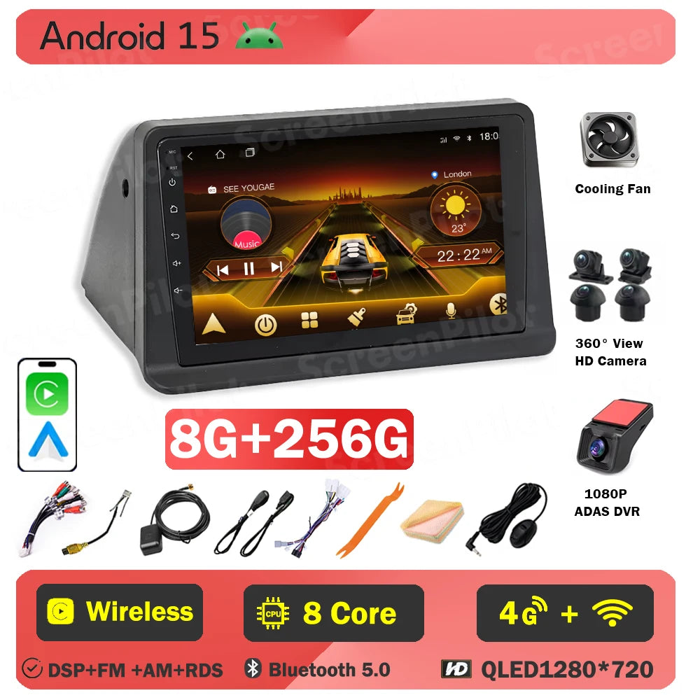 Android 16 For Mitsubishi Pajero 2 V30 V40 V20 1991-2004 Car Radio 2 din Multimedia Video Player Carplay Bluetooth 8 Core 5G DSP